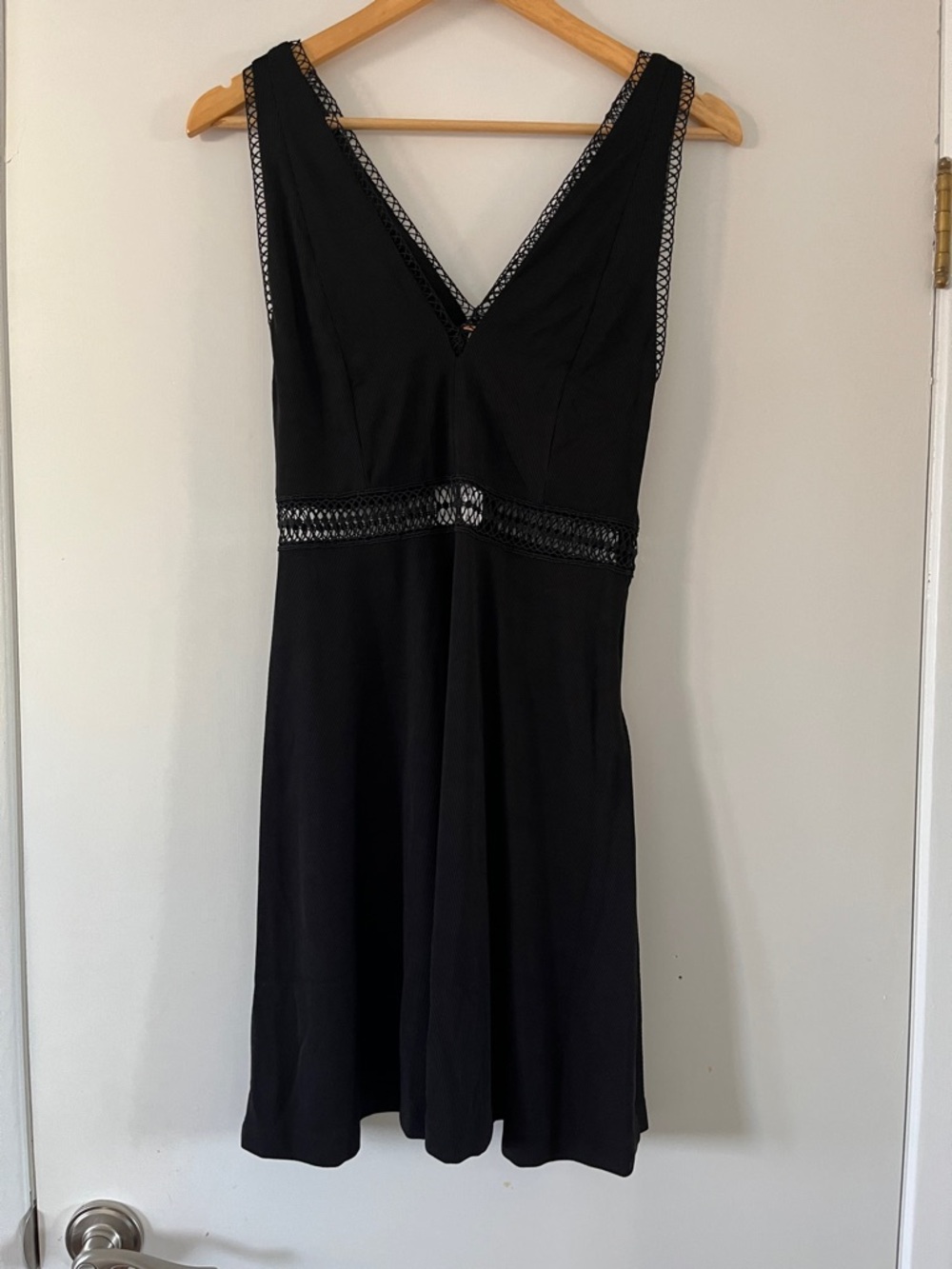 Free People Classic Black V-Neck Women's Dress